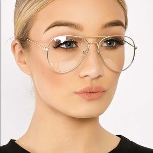 Stylish Clear Aviators